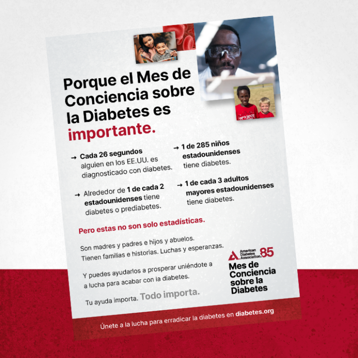 Estoy listo para proporcionar el texto alternativo para la imagen de la Asociación Americana de Diabetes. ¿Cuál es la imagen que debo describir?
