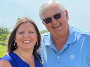 Woman with her Father