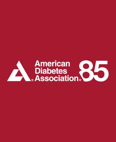 American Diabetes Association logo 85 years on red